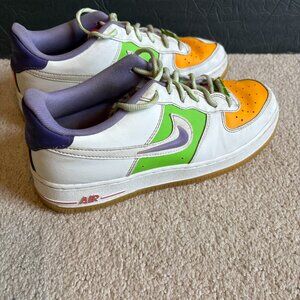 Nike Air Force 1 LV8 Shoes Size 7Y White Space Purple FD1035-100